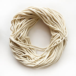 Шнур вязано-плетеный без сердечника хлопчато-бумажный